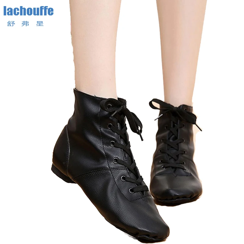 

Women Ballet Dance Shoes Gold Black Girls Teacher Yoga Practice Shoes for Dancing Girls PU Soft Sole Jazz Dancing Shoes EU30-45