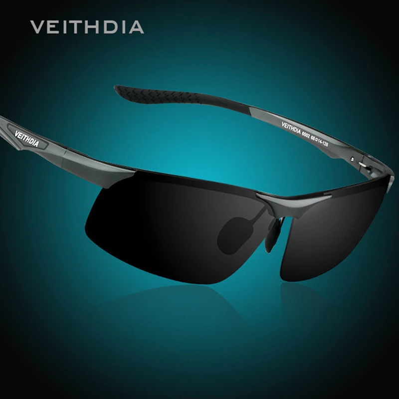 VEITHDIA Aluminum Magnesium Men's Polarized VU400 Sun Glasses Night Vision Mirror Male Eyewear Sunglasses Goggle Oculos 6502 night vision glasses polarized sunglasses