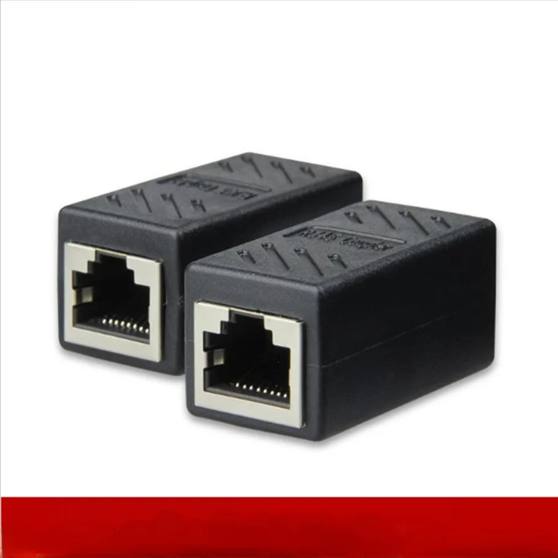 Стандартный разъем Rj45 Cat7 Cat6 Cat5e адаптер с двумя розетками Cat 6 8p8c Сетевой