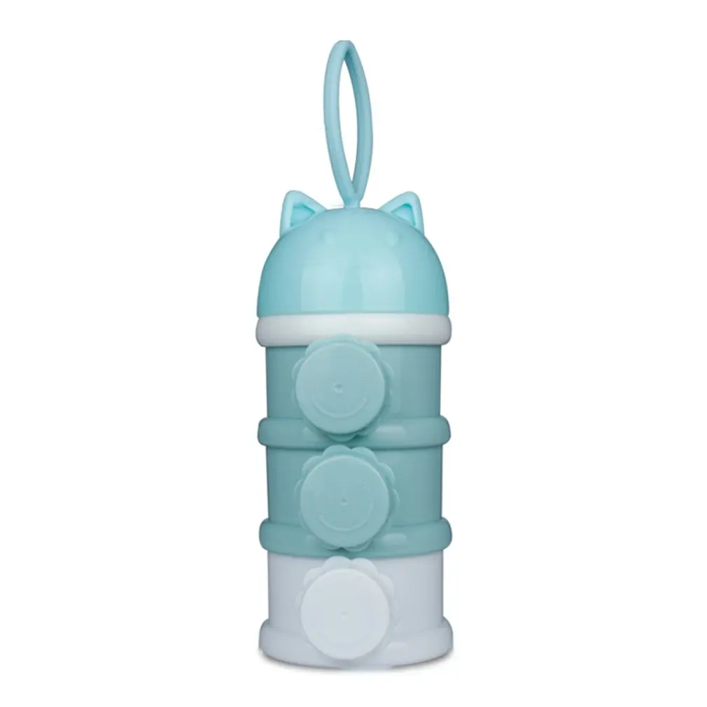 

Independent Single-layer Design Creative Cartoon Baby Three-layer Milk Powder Box Portable Side Open Milk Powder Snack Box