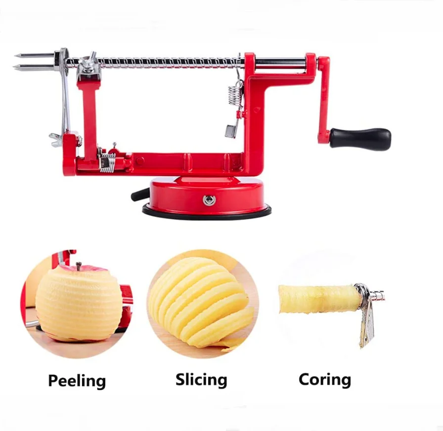 Cast Magnesium Apple/Potato Peeler Corer, Durable Heavy Duty Die Cast
