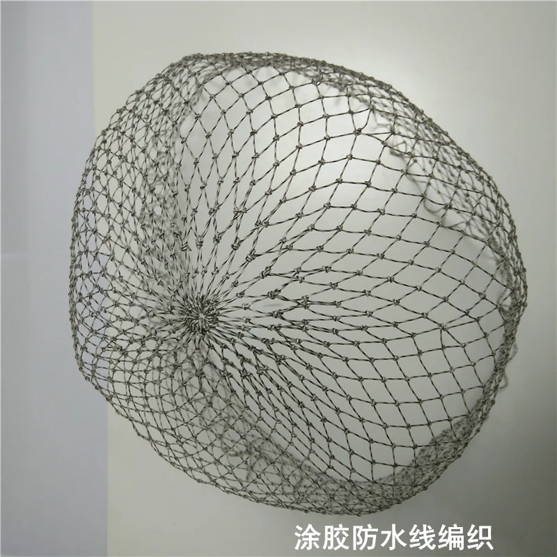Полностью ручной работы тканая сетчатая головка Dyneema ракетка струна не с кольцом 35 40 45 50 диаметр копия струнная Сумка рыболовные снасти