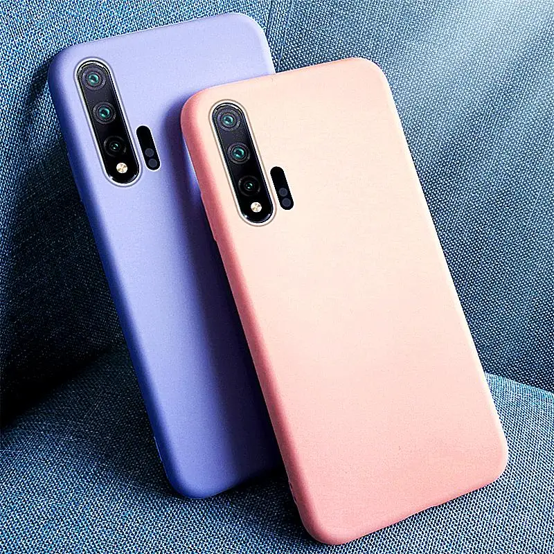 

For Huawei Nova 6 Case Rubber Liquid Silicone Funda Shockproof Coque Soft Case For Huawei Nova 6 Case Cover For Huawei Nova 6