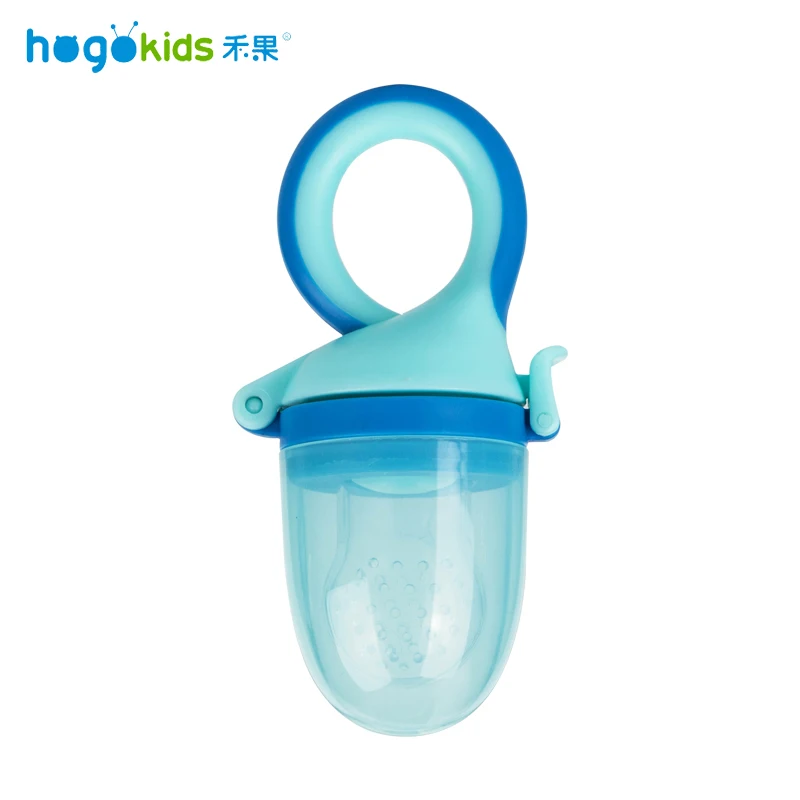 Hogokids Соска Силиконовая детская Q Тип соски Младенческая соска дети фрукты кормушка соски для кормления безопасная соска для малышей - Цвет: H41-143-Q type-blue