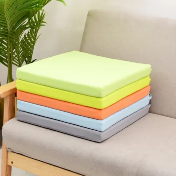

40x40cm Removable Solid Square Chair Cushion Outdoor Tie On Garden Patio Waterproof Seat Pad