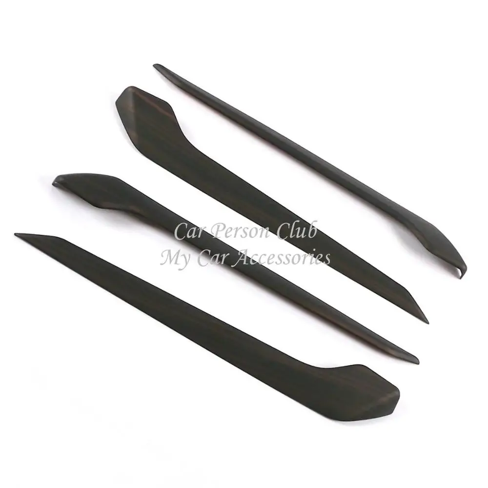 Carbon Fibre Interior Door Handle Bowl Trims Up Armrest Frame Molding Cover For Toyota RAV4 RAV 4 Car Accessories