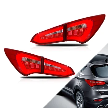 

VLAND Car Styling Tail Light For Hyundai Santafe 2013-2015 LED DRL Turn signal+Running right+Reverse light Rear Lamps Assembly