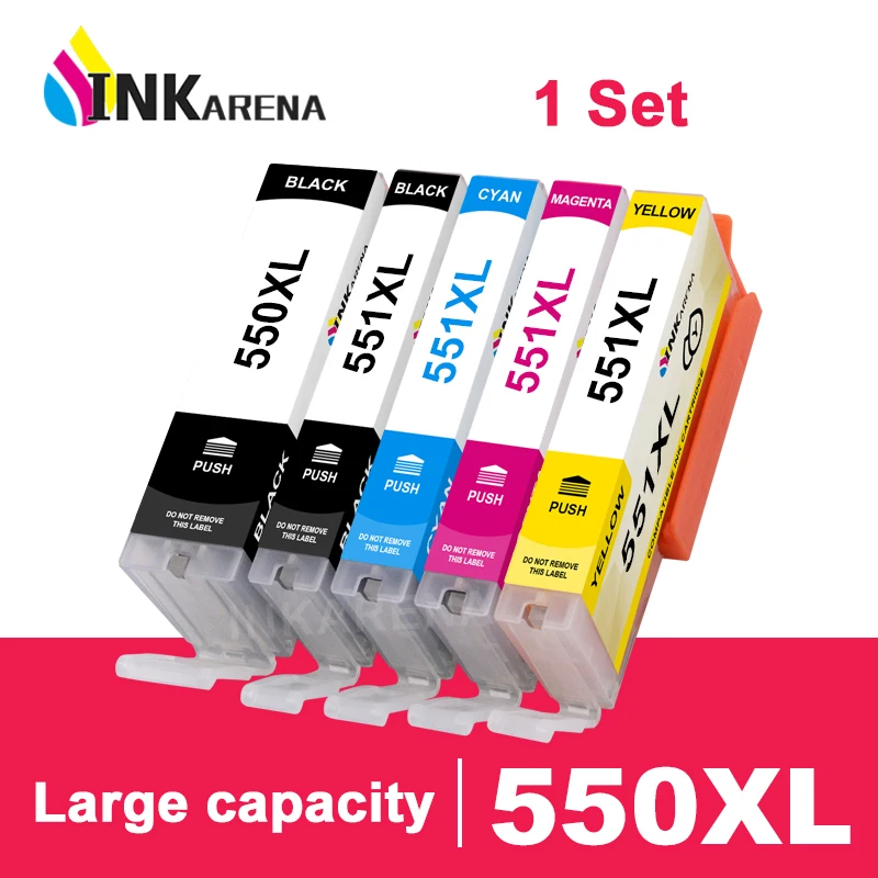 Картридж с чернилами PGI 550 CLI 551 для Canon PIXMA IP7250 MG5450 MG5550 MG6450 MG5650 MG6650 IX6850 MX925 |