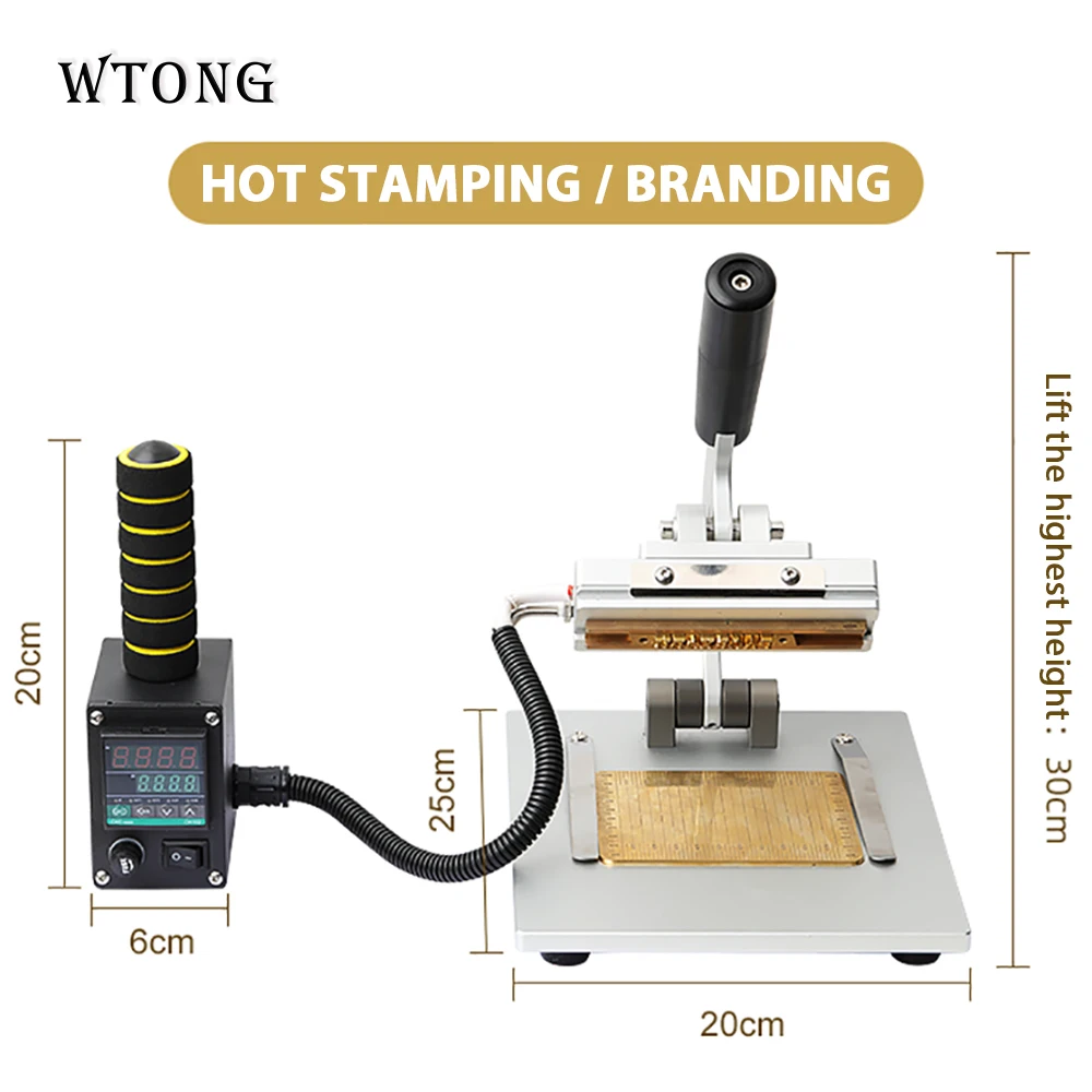 WTONG настольная Кожа PU бумажная машина для горячего тиснения фольгой DIY тепловой пресс брендинг машина WTONG настольная Кожа PU бумажная машина для горячего тиснения фольгой DIY тепловой пресс брендинг машина