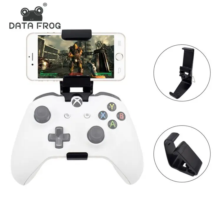 

Data Frog Phone Stand Mount Hand Grip For Xbox ONE Slim/S Game Controller Gamepad Stands For Xiaomi Iphone X 6 7 8 Plus Holder