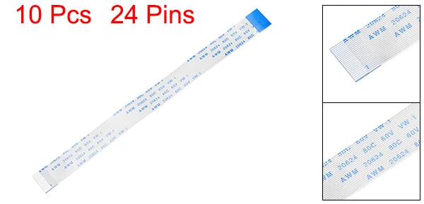 24 Pins Uxcell 10 шт. 0,5 мм Шаг 76 мм/150 мм FPC FFC гибкий ленточный кабель для ЖК-телевизора автомобиля аудио dvd-плеер камеры ноутбука(тип B - Цвет: 24 Pins