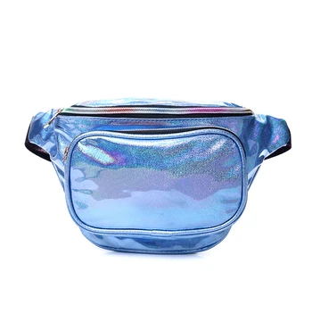 

NEW-Ms. Cool Spring and Summer Personality Sequined Zipper Bag Chest Pockets