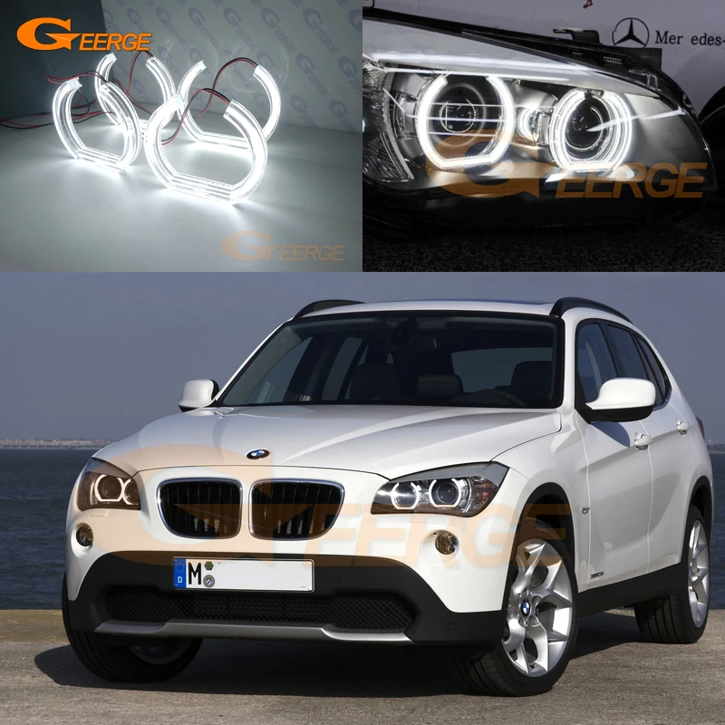 

For BMW X1 E84 2009 2010 2011 2012 2013 2014 2015 Excellent Ultra bright DTM Style led Angel Eyes halo rings Car styling