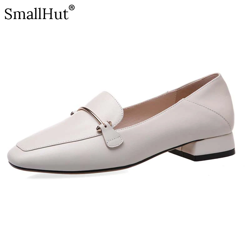 Женские лоферы из коровьей кожи сезон весна-осень Повседневная обувь G098 Новинка