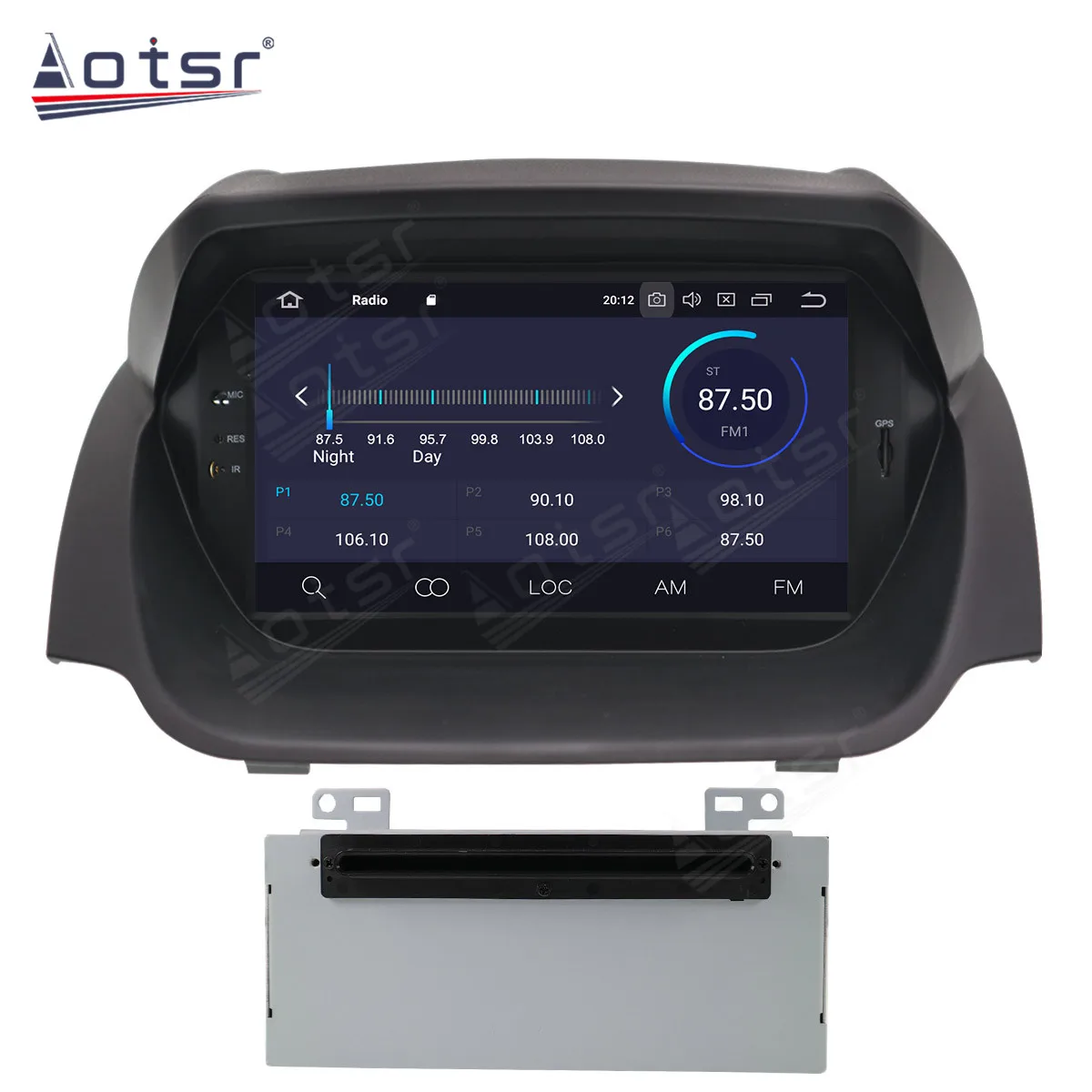 64G Carplay For Ford Fiesta MK7 2013 2014 2015 2016 Car Multimedia Radio Player Stereo Android Recorder Audio GPS Navi Head Unit