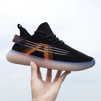 

Summer new style mesh breathable flying woven men's shoes coconut gypsophila angel jelly bottom simple