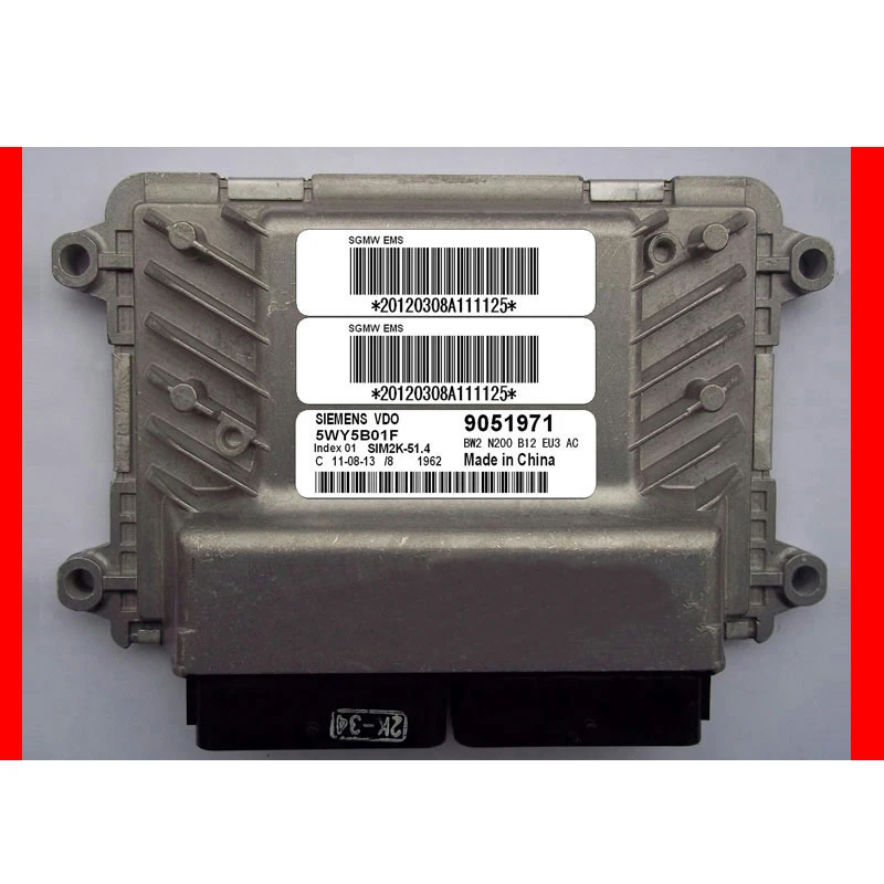 

Car engine computer board ECU 5WY5B01F / 9051971 for Wuling Siemens