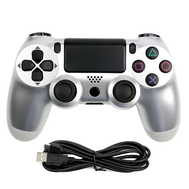 OSTENT Double Shock USB Wired Controller Gamepad Joystick for Sony PS4/PS3 Console