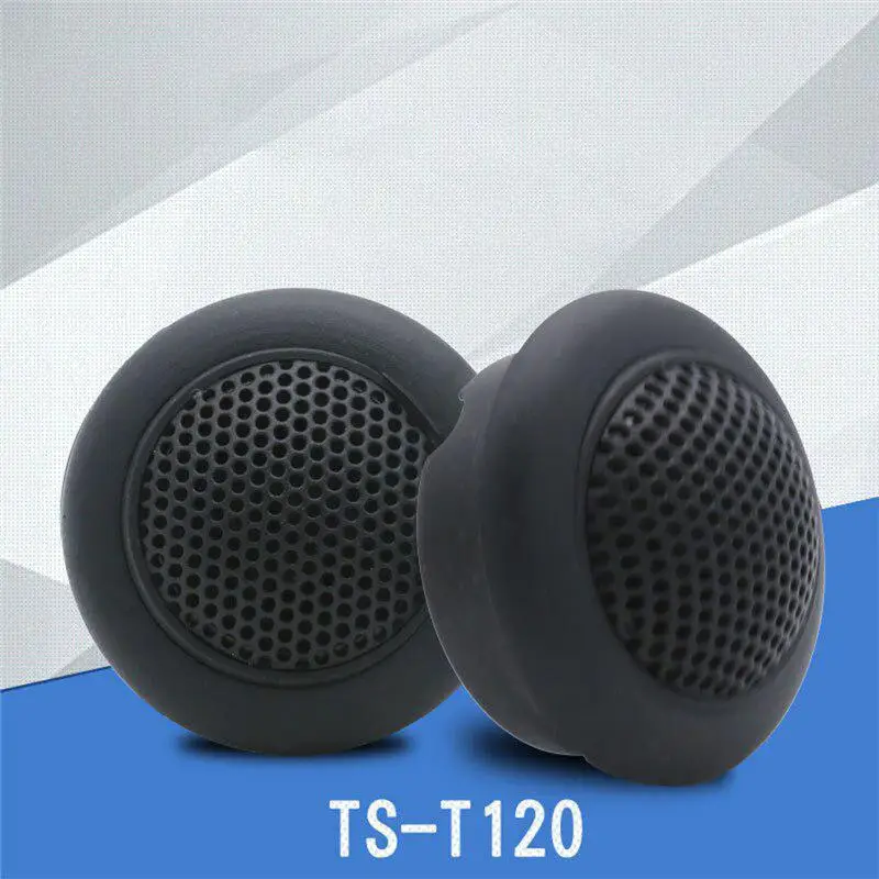 Universal Car Audio Horns Vehicle Tweeter 12-24V 10W 89db TS-T120 General Purpose Black Tweeter Auto Car Accessories