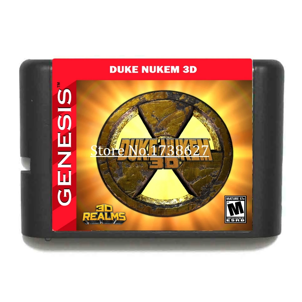 Игровой картридж Duke Nukem 3D 16 бит для игровых приставок Sega MegaDrive & Genesis|Картриджи| |