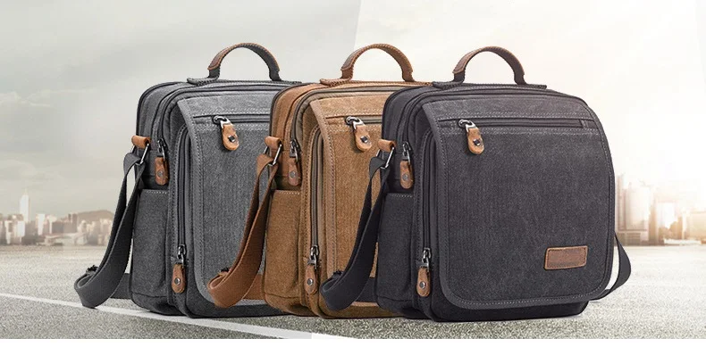 Холщовая многофункциональная сумка-мессенджер на плечо, однотонные портфели, чемодан с кармашком для карт, для мужчин и женщин, Офисная уличная дорожная сумка