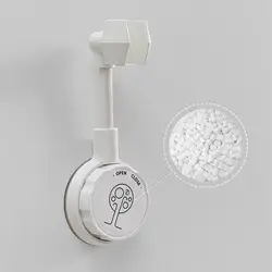 Adjustable Shower Holder Universal Bathroom Showerhead Bracket Nozzle Base Suction Cup Stand, White