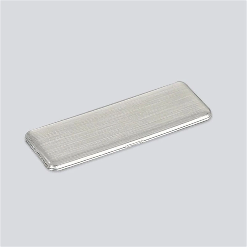 100pcs 핀 이름 태그 Id 배지 60*25mm 은빛