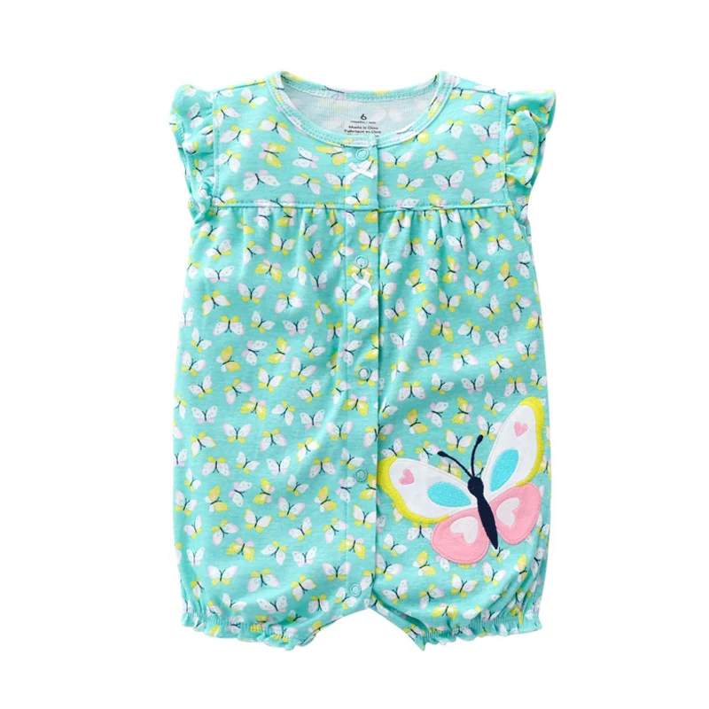 Baby Jumpsuit Cotton  2020 Summer Baby Rompers Newborn Girl Boy Baby Clothes Kids Jumpsuits High Quality Cute 100%Cotton Short Sleeve Baby Clothes Set Cute Infant Baby Girls Romper Baby Rompers