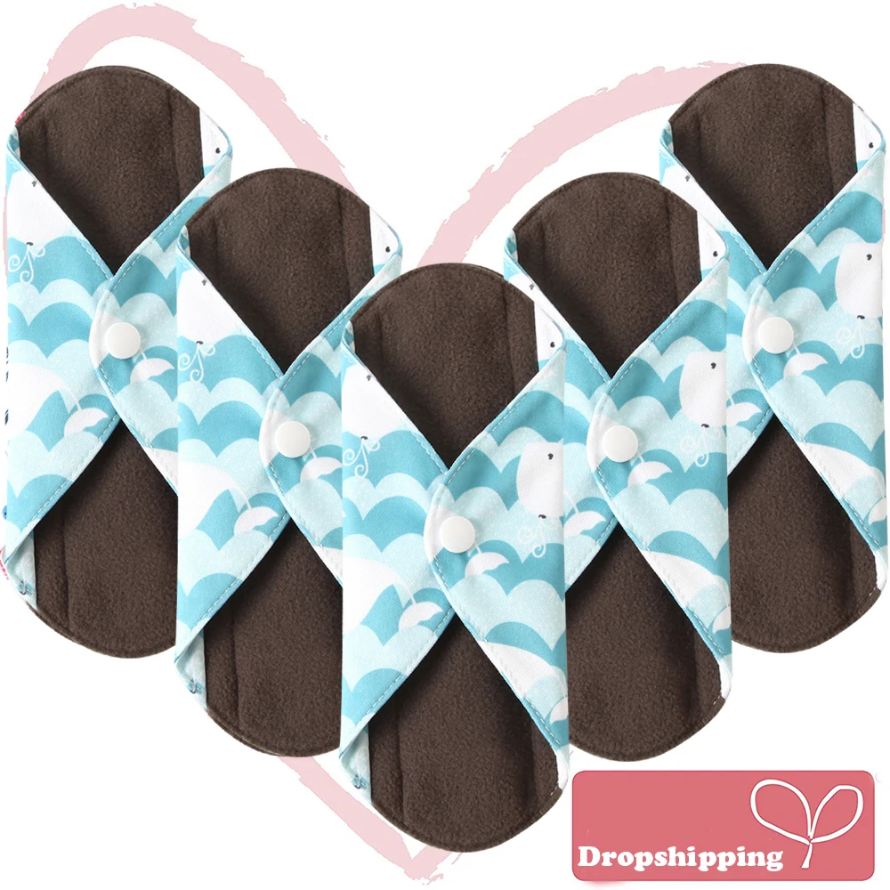 Women Menstrual Pads 5Pcs Reusable
