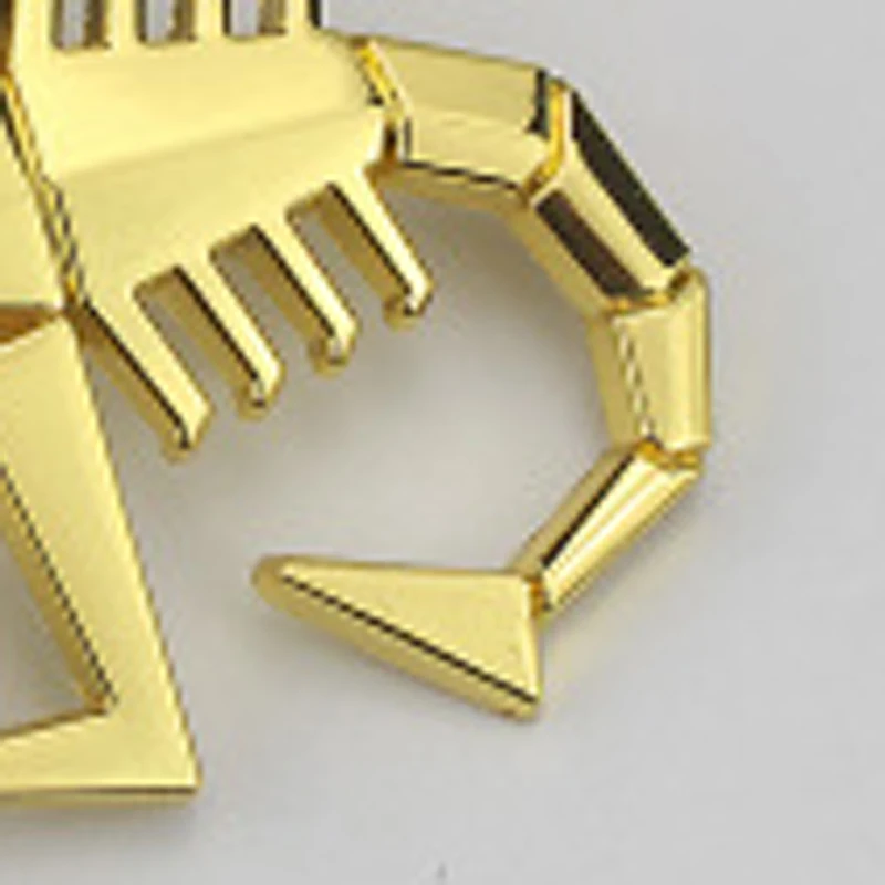 

About 6.5cm*6.5cm Metal Personality Scorpion Shape Car Micro-standard Body Tail Box 3D Decorative Sticker Suitable for Abbas