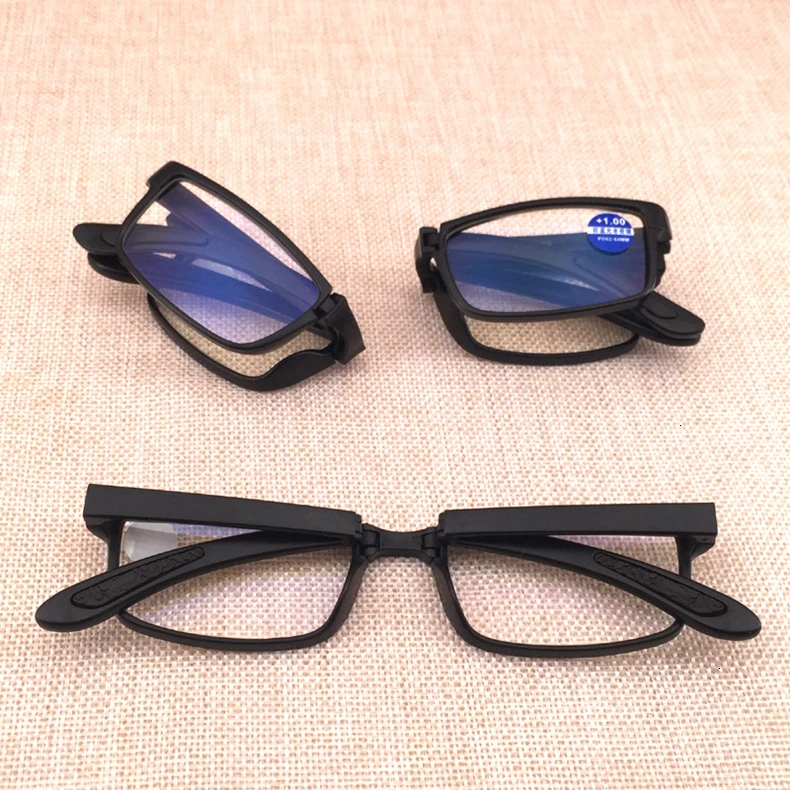 Складные очки для чтения с защитой от синего излучения, мужские и женские складные очки, диоптрийные оптические компьютерные очки, винтажные очки