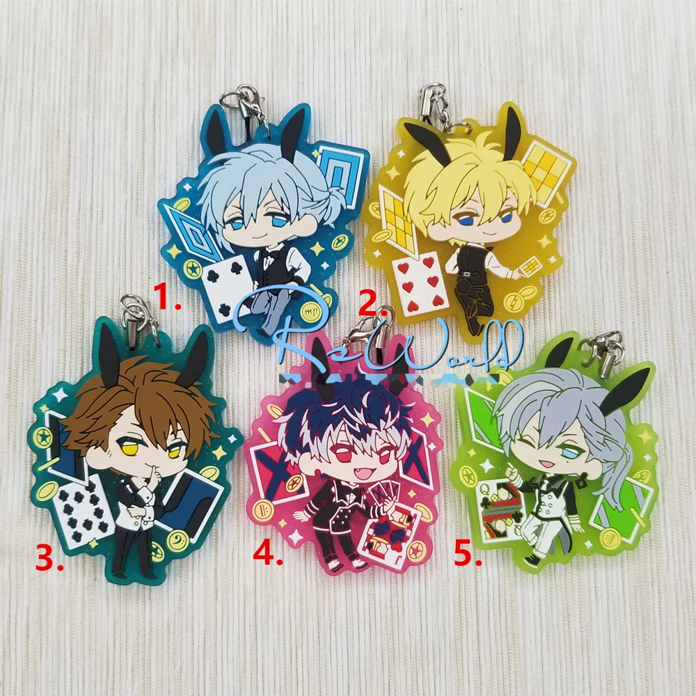 

IDOLiSH7 GAME YOTSUBA TAMAKI ROKUYA NAGI TSUNASHI RYUNOSUKE MOMO YUKI Rubber Keychain