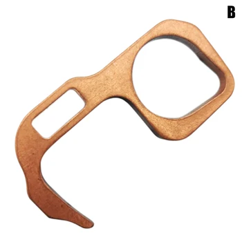 

New Hot Auto Handheld Non-Contact Door Opener and Stylus Keychain Tool Key Carabiner SMR88