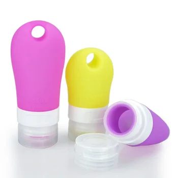 

1 Set Silicone Shower Gel Bottles Containers Toiletry Bottles Refillable Shampoo Container Liquid Bottle for Home Travel (Random