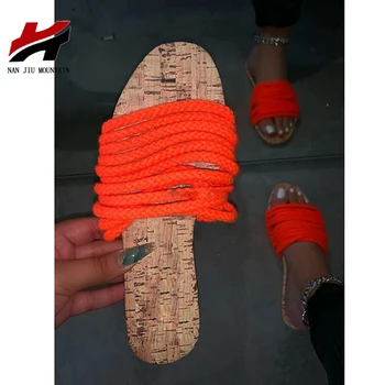 

NAN JIU MOUNTAIN 2020 Women Slippers Sandals Flat Summer Women's Shoes Open Toe Font Sexy Comfort Fashion Roman Plus Size 38-42