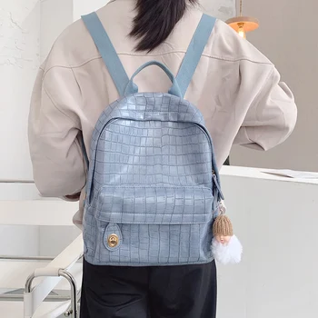 

Fashion Stone Pattern Backpack Women High Quality Backpack Leather Luxury Bags for Women 2020 Designer Cute Backpacks Travel