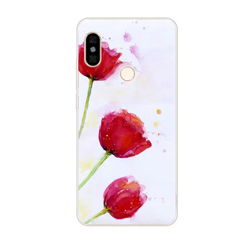 LL14 Xiaomi mi a2 lite чехол, силиконовая Мягкая задняя крышка из ТПУ с цветочным рисунком для xiaomi mi a3 lite Защитные чехлы для телефонов - Цвет: LL14