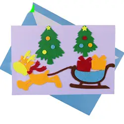 1 шт., Детские креативные нетканые ткани, поздравительные открытки, рождественский подарок для школьников, поделка рукоделие