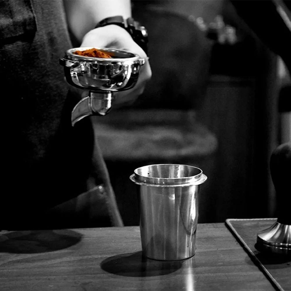 Durable And Compact Coffee Dosing Cup Stainless Steel Powder Precision For EK43 Grinder Tea Accessories |