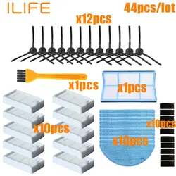 Боковая щетка hepa фильтр Швабра Ткань Основной Пылезащитный фильтр для ilife V50 V55 ilife v5 v5s V3 V3s v5pro x5 v5s pro Запчасти для пылесоса