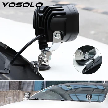 

YOSOLO 2Pcs/set LED Work Light Holders Light Braket Universal Headlight Auxiliary Mount Bracket Auto Replacement