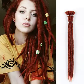 

20 inch Handmade Dreadlocks Hair Extensions Crochet Braid Reggae Crochet Hair Synthetic Dreads Hair Braiding Hair