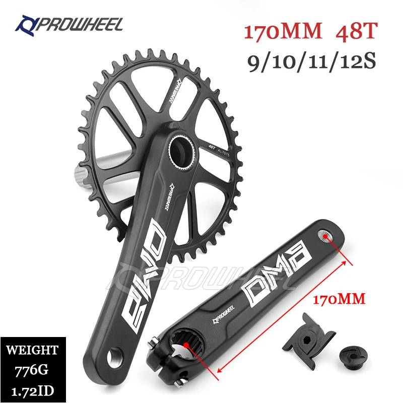 未使用新品　Prowheel 40T クランクセット 68mm BB付き 170 Amazon | Prowheel-クランク マウンテンバイク用 9/10/11S