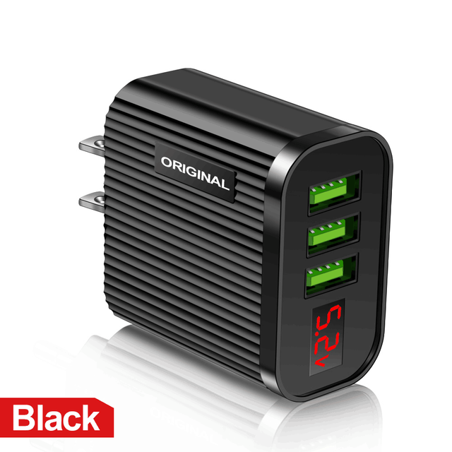 3.1A USB Charger 3-port Fast Wall charger Adapter universal For xiaomi iphone11 12 pro max mobile Phone Quick charge Chargers