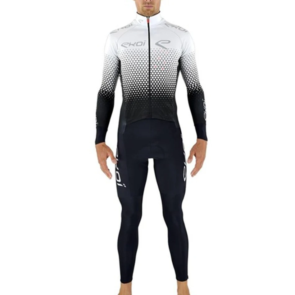 

Pro triathlon suit autumn men's long-sleeve jumpsuit breathable quick-drying bicycle team custom clothing skinsuit ropa ciclismo