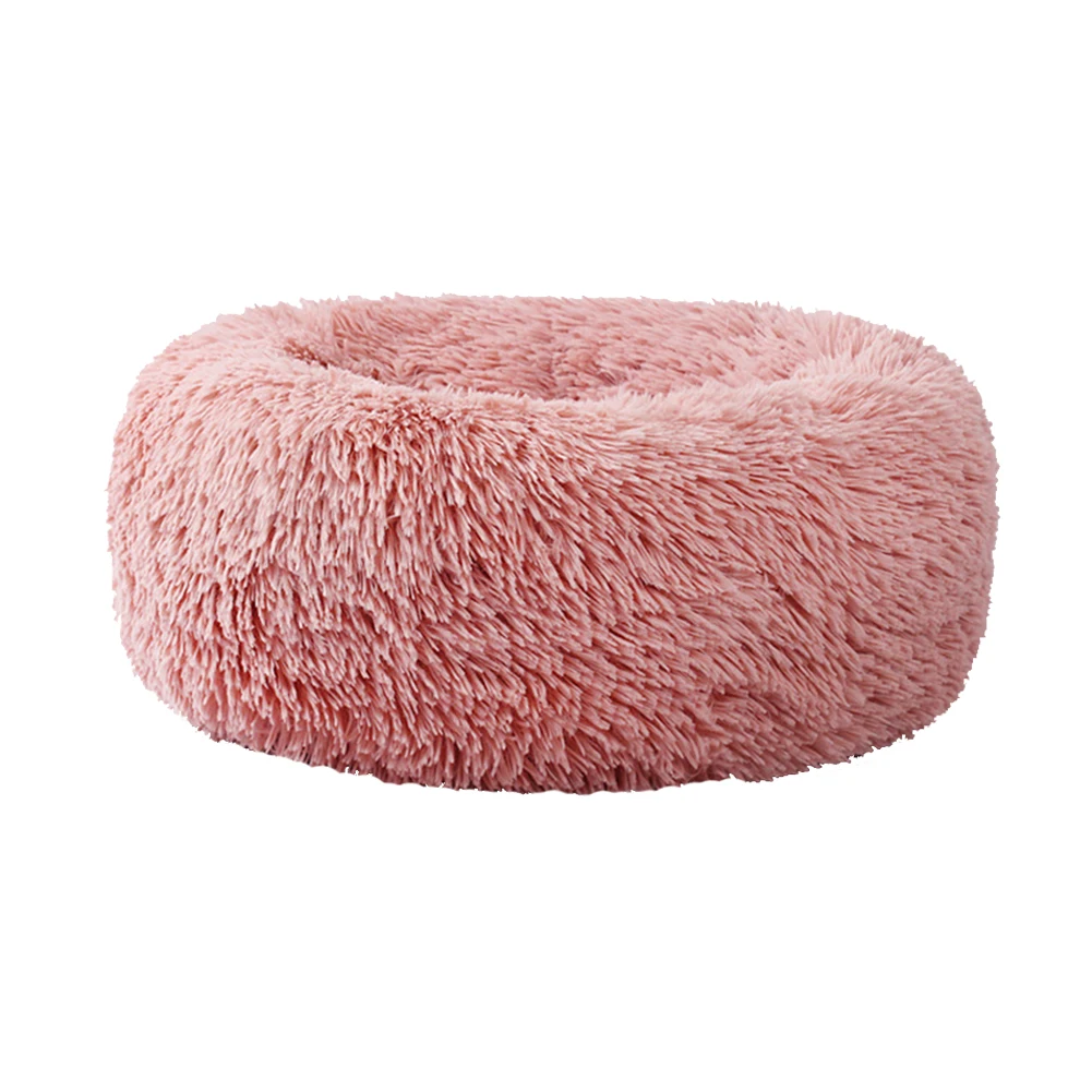 buy Cats Nest Round Mat Comfortable Extra Soft Washable Pet Cushions Sofa Sleeping Waterproof Dog Beds Plush Donut Warm