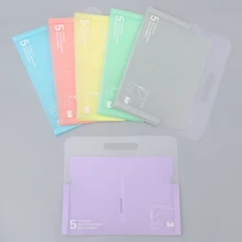 Цветная Портативная сумка папка для документов папка для файлов широкий кошелек 5 Сетка А4 бумага для органайзера держатель офисные школьные принадлежности подарок