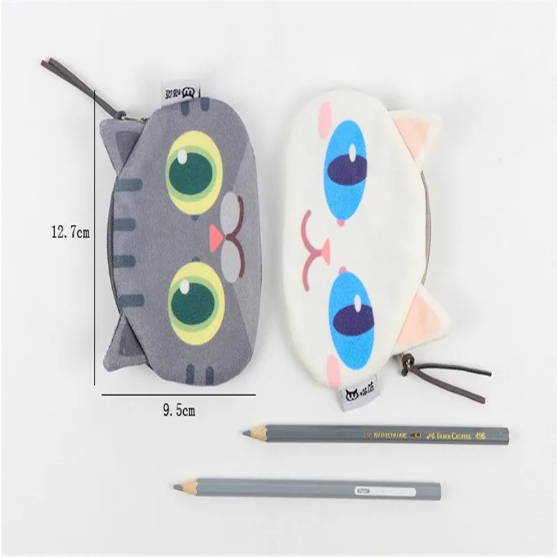 Мультяшное портмоне «кошка», милый кошелек Kawaii, женский маленький кошелек, сумка для мелочи, детский мини-карман на молнии, держатель для карт