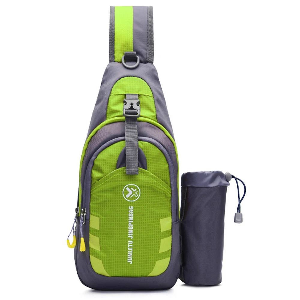 Outdoor Sports Sling Backpack Fitness Running Chest Crossbody Bag Shoulder Bag Men Women Travel Gym Daypack Running Bag - Цвет: Green