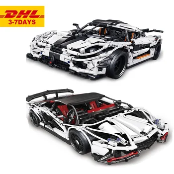 

DHL 23002 23006 Changing Race Sport Car building blocks Aventador technic MOC-4789 MOC-3918 toys bricks Toys